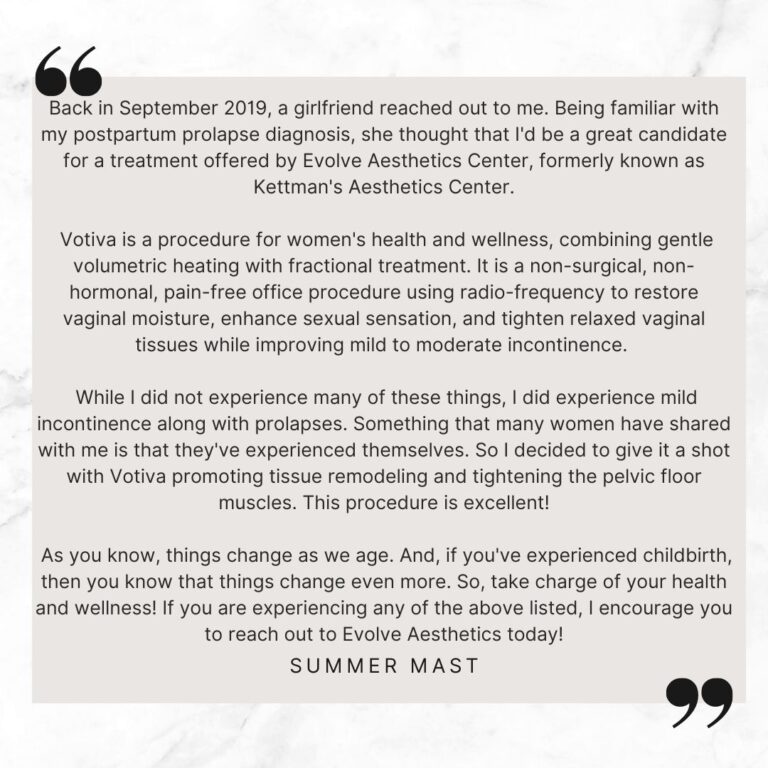 Patient testimonial Summer M